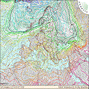 Isotermas y vientos en Europa a 850 hPa