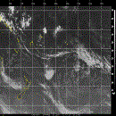 Image infrarouge de l'océan Pacifique (sud-est)