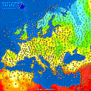 Luchttemperatuur nu in Europa (fr)