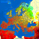 Avrupa'da maksimum hava sıcaklığı (fr)